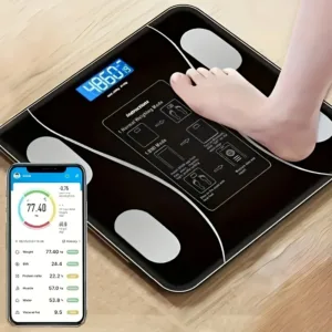 Intelligent Digital Body Scale With Backlit LED Display Screen,Weighing Up To 400 Pounds,Ideal for Weight Management & Fitness