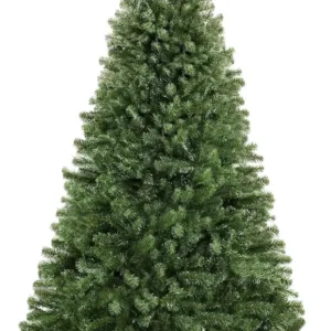 6FT Realistic Green Spruce Artificial Christmas Tree Unlit Full Shape,Premium Xmas Holiday Decor with Sturdy Folding Metal Stand