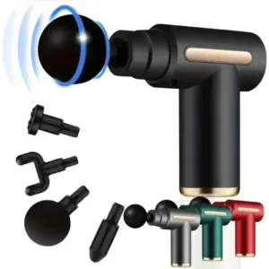 Mini USB Massage Gun – Portable Fascia Relaxer for Neck, Shoulders, and Back, Quiet Muscle Relief for Home and Travel