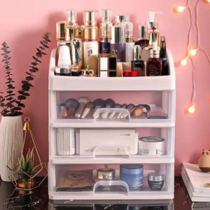 Desktop Storage Organizer Box Multi-layer Drawer Jewelry Cosmetics Holder Acrylic Hair Accessories Stationery Cabinet