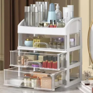 Desktop Storage Organizer Box Multi-layer Drawer Jewelry Cosmetics Holder Acrylic Hair Accessories Stationery Cabinet
