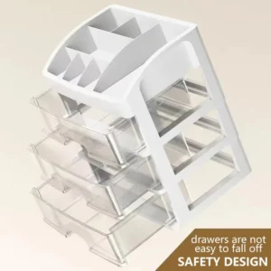 Desktop Storage Organizer Box Multi-layer Drawer Jewelry Cosmetics Holder Acrylic Hair Accessories Stationery Cabinet