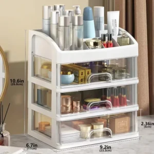 Desktop Storage Organizer Box Multi-layer Drawer Jewelry Cosmetics Holder Acrylic Hair Accessories Stationery Cabinet