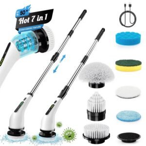 Electric Spin Scrubber, Cordless Cleaning Brush with Multiple Brush Heads, Portable Power… | DropshipVIP — image 1
