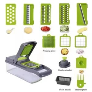 14-in-1 Vegetable Chopper with Container – Mandoline Slicer | DropshipVIP — image 3