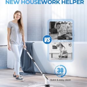 Electric Spin Scrubber, Cordless Cleaning Brush with Multiple Brush Heads, Portable Power… | DropshipVIP — image 3