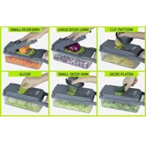 14-in-1 Vegetable Chopper with Container – Mandoline Slicer | DropshipVIP — image 6